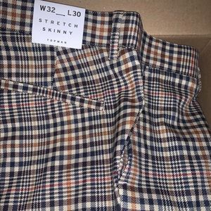 Top man checkered stretch skinny pants. Sz 32/30